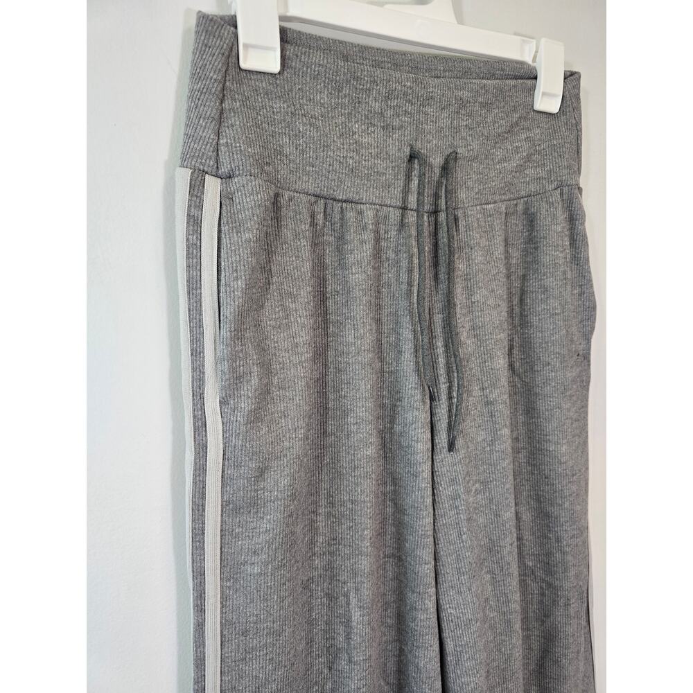 Halara Ribbed SoCinched High Waisted Tummy Control Wide Leg Color Block - Picture 10 of 16